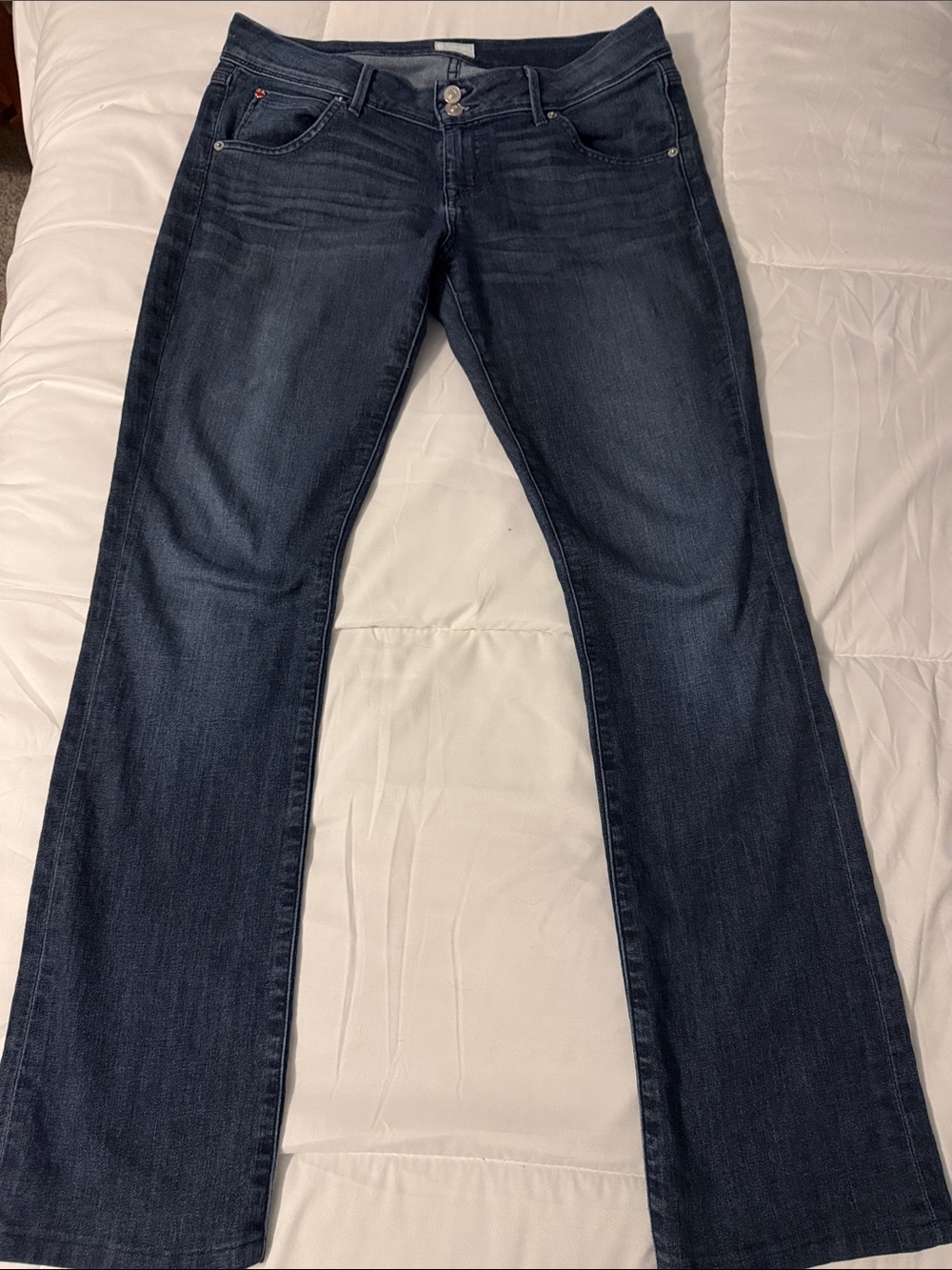 Hudson Jeans Dark Blue Double Button Women's Jeans